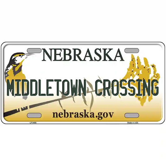 Middletown Crossings Nebraska Metal Sign