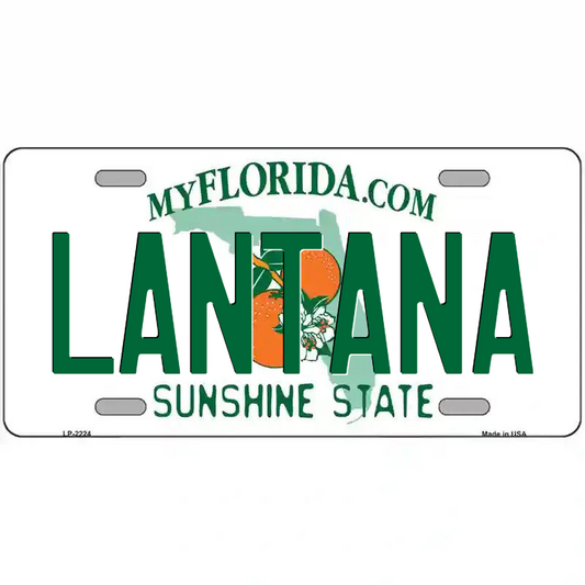 Lantana Florida Metal Sign
