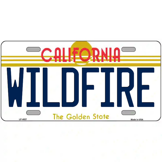 Wildfire California Metal Sign