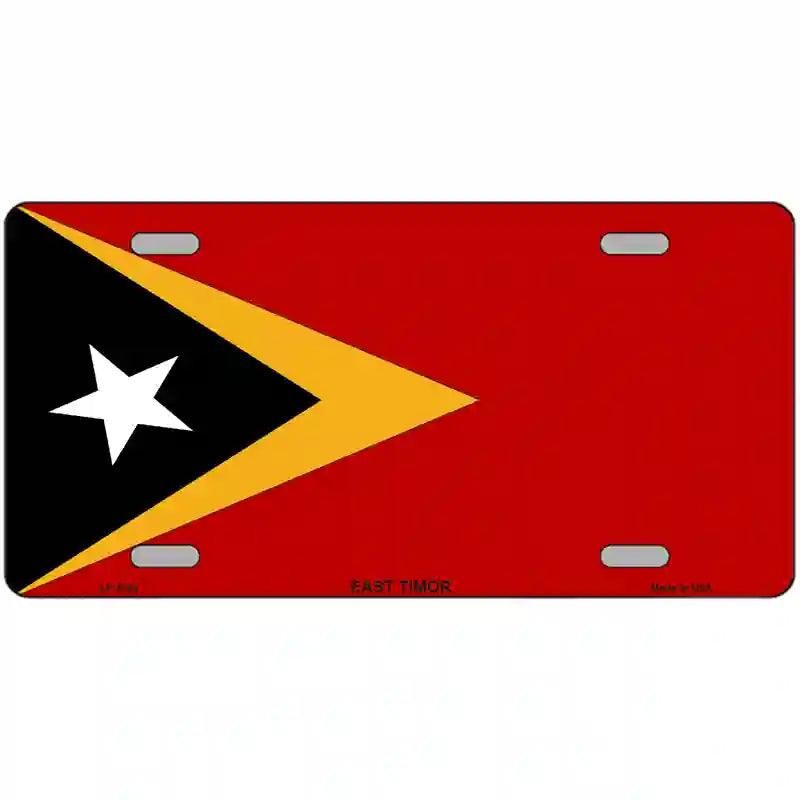 East Timor Flag Metal sign