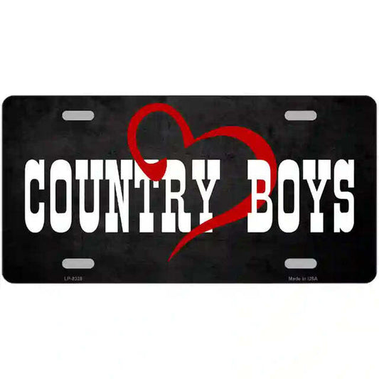 Country Boys Metal Sign