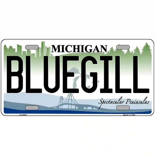 Bluegill Michigan Metal Sign
