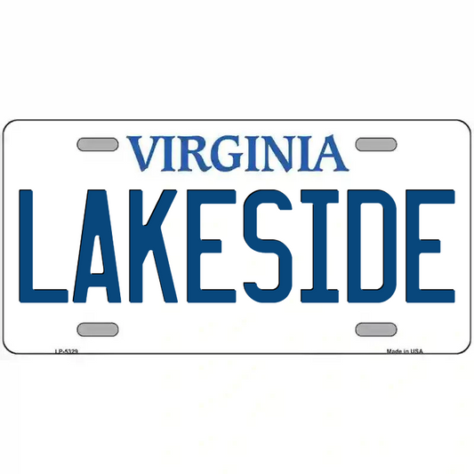 Lakeside Virginia Metal Sign