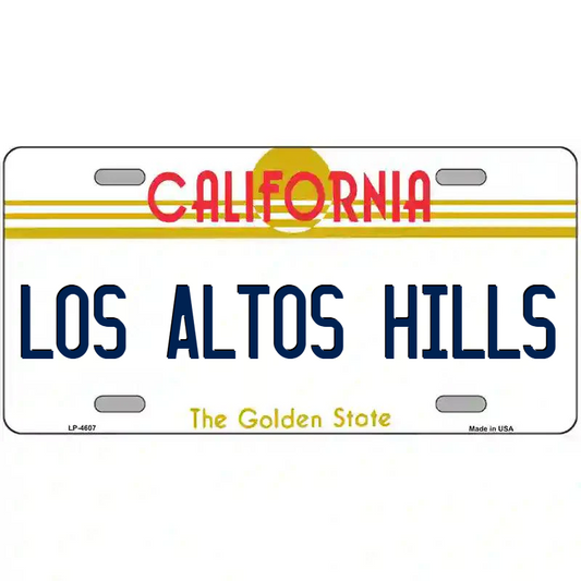 Los Altos Hills California Metal Sign