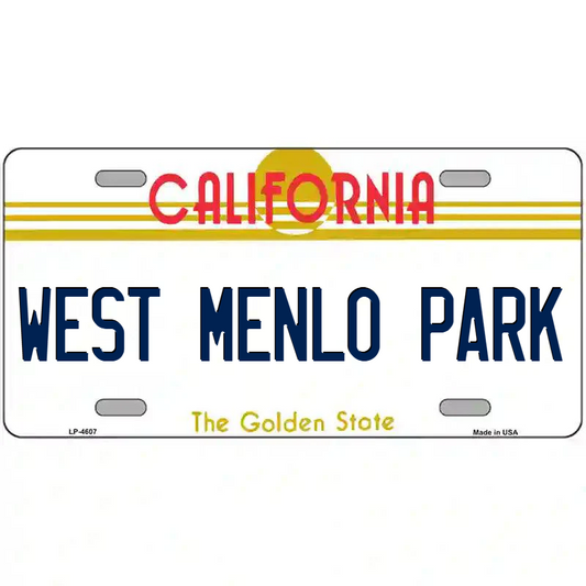 West Menlo Park California Metal Sign
