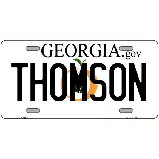 Thomson Georgia Metal Sign