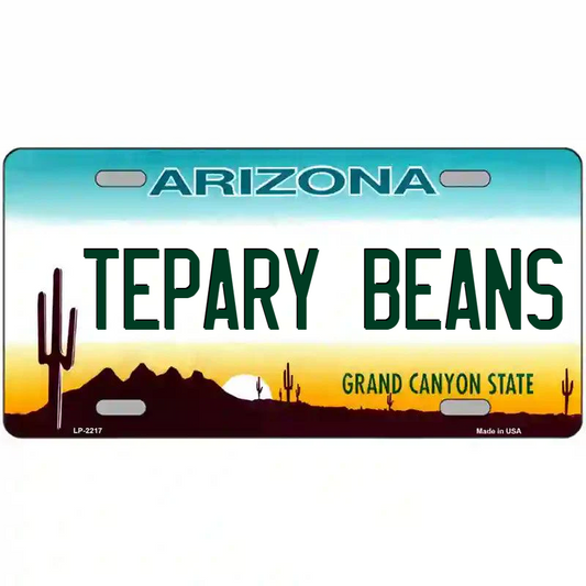Tepary Beans Arizona Metal Sign