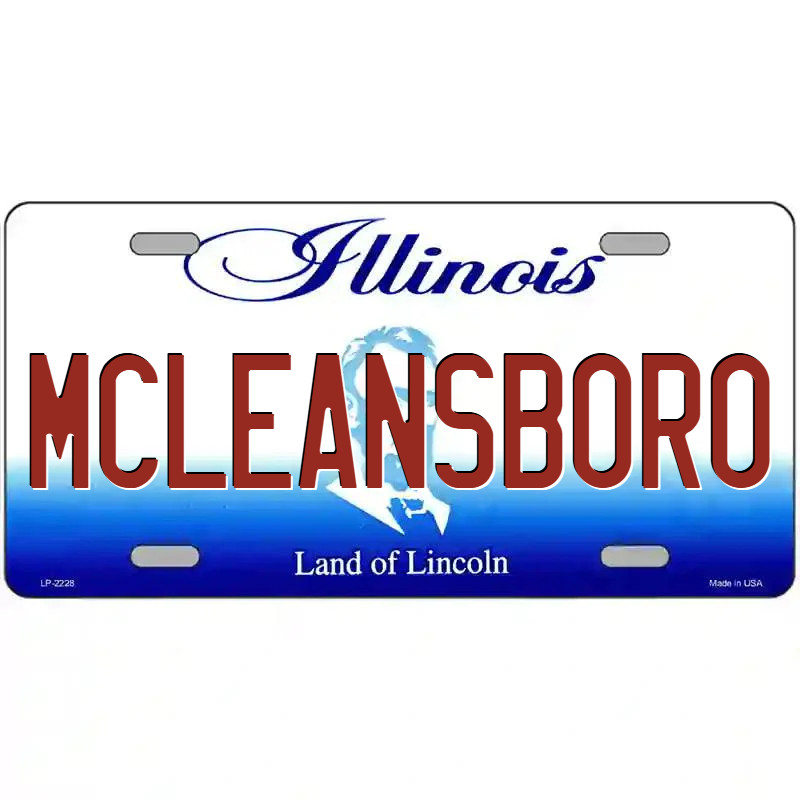 McLeansboro Illinois Metal Sign