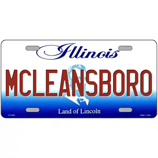 McLeansboro Illinois Metal Sign