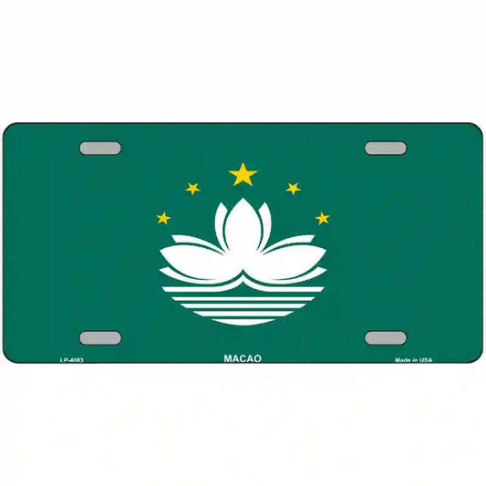 Macao Flag Metal Sign