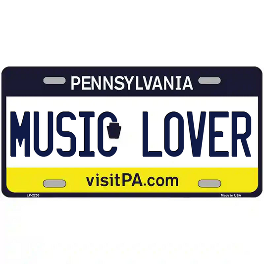 Music Lover Pennsylvania Metal Sign