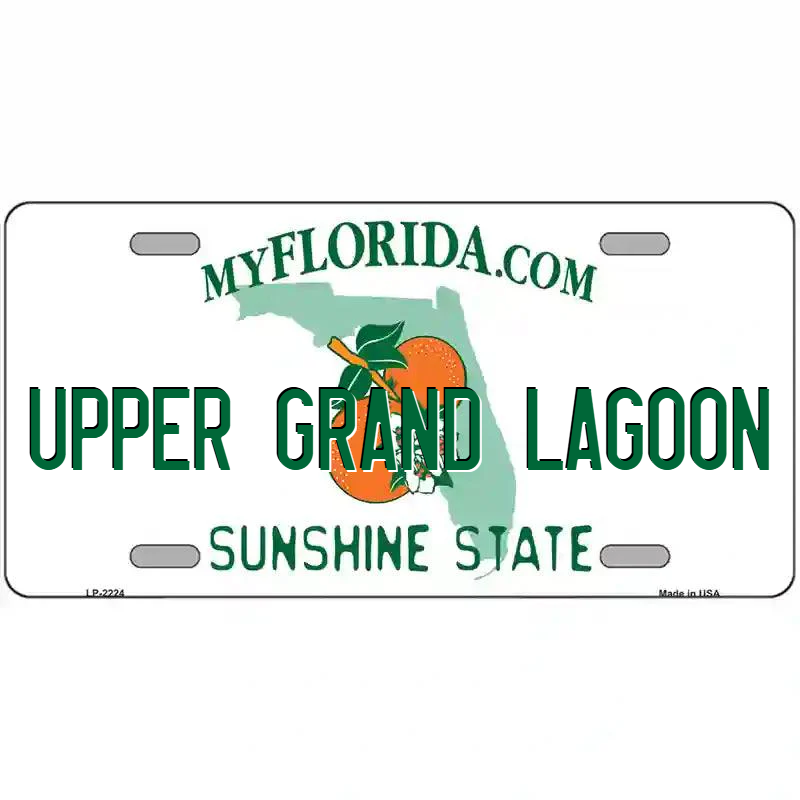 Upper Grand Lagoon Florida Metal Sign