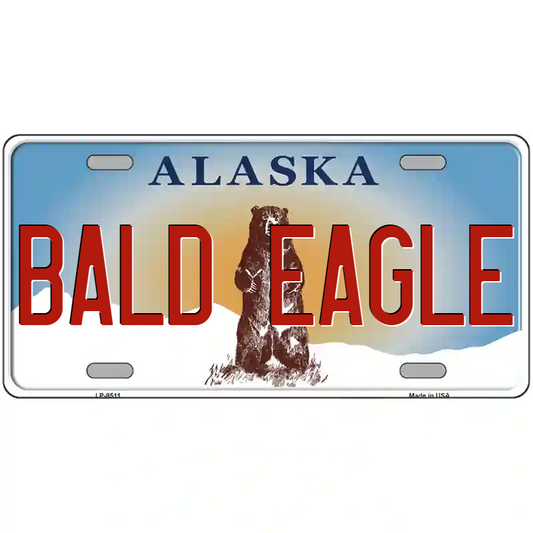 Bald Eagle Alaska Metal Sign