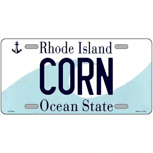 Corn Rhode Island Metal Sign