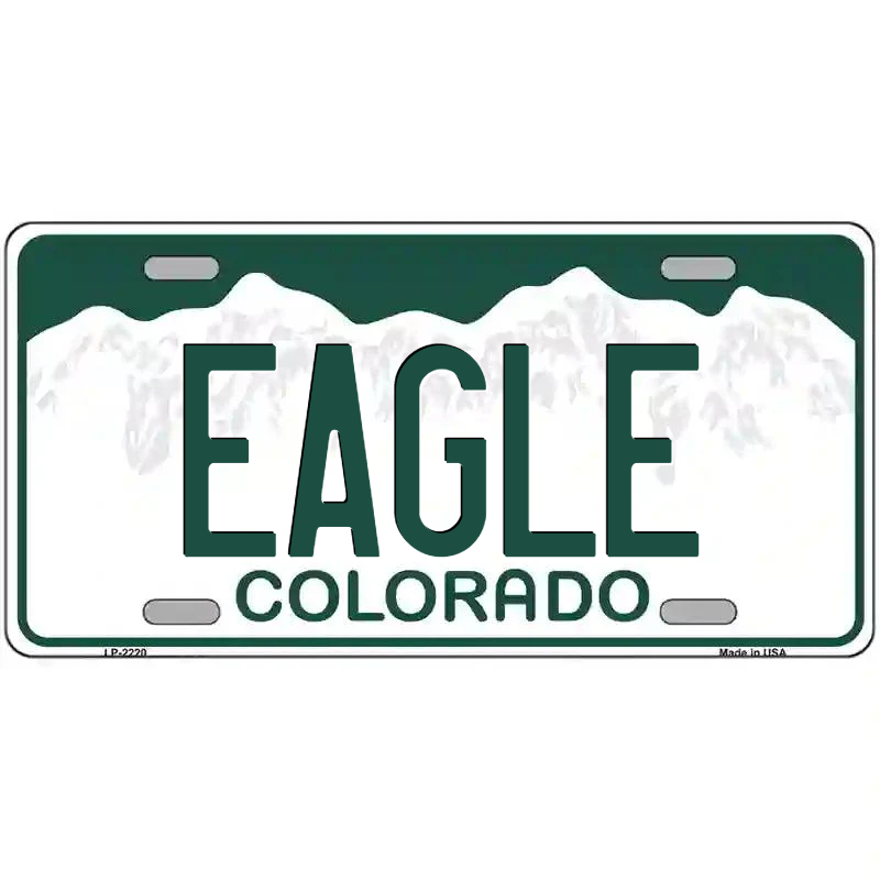 Eagle Colorado Metal Sign
