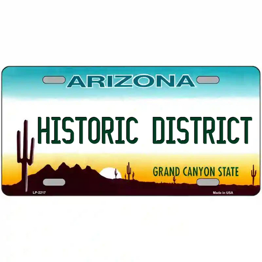 Historic District Arizona Metal Sign