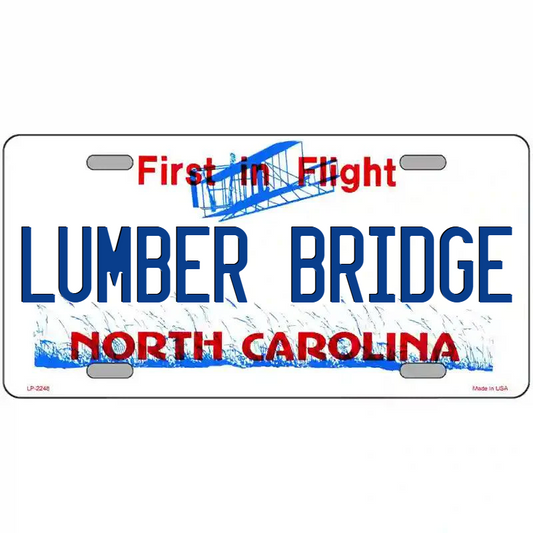Lumber Bridge North Carolina Metal Sign