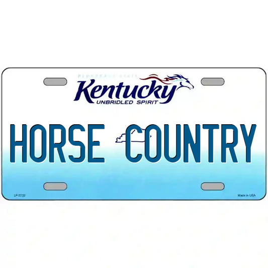 Horse Country Kentucky Metal Sign