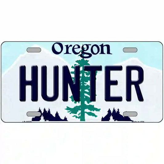Hunter Oregon Metal Sign