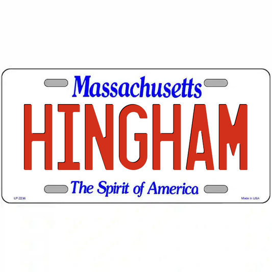 Hingham Massachusetts Metal Sign