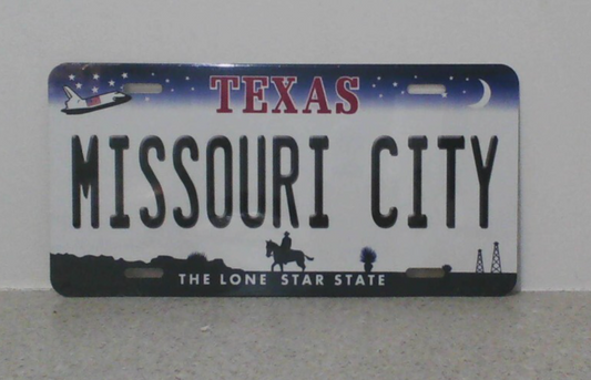 Missouri City Texas Metal Sign