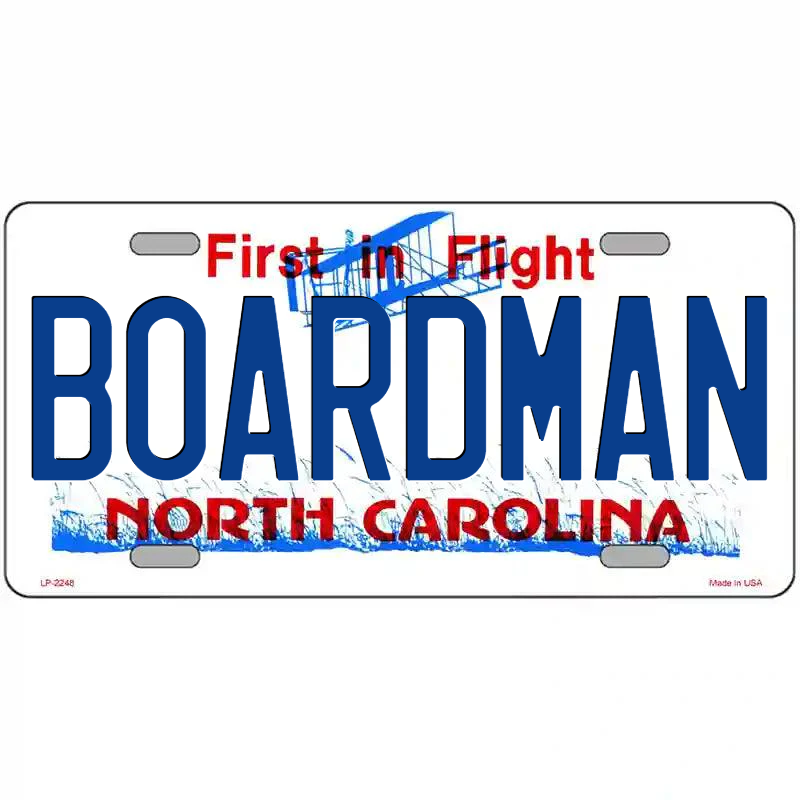 Boardman North Carolina Metal Sign