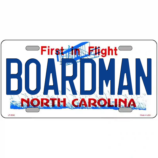 Boardman North Carolina Metal Sign