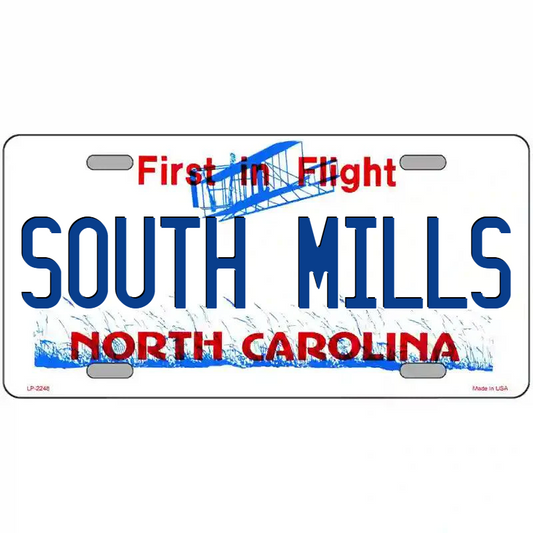 South Mills North Carolina Metal Sign