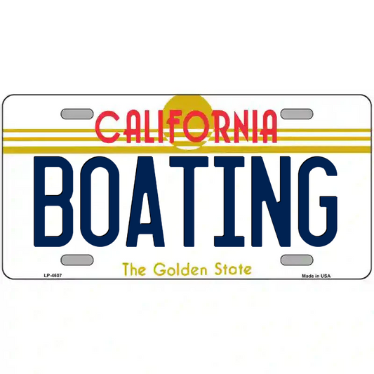 Boating California Metal Sign