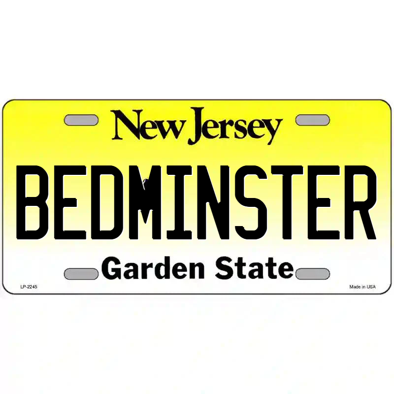 Bedminster New Jersey Metal Sign