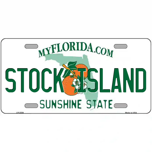 Stock Island Florida Metal Sign