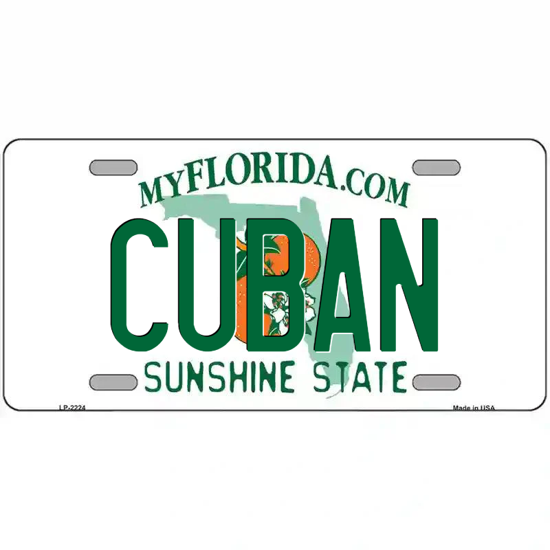 Cuban Florida Metal Sign
