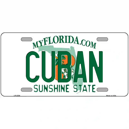 Cuban Florida Metal Sign