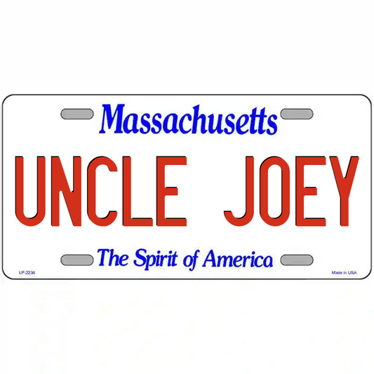 Uncle Joey Massachusetts Metal Sign