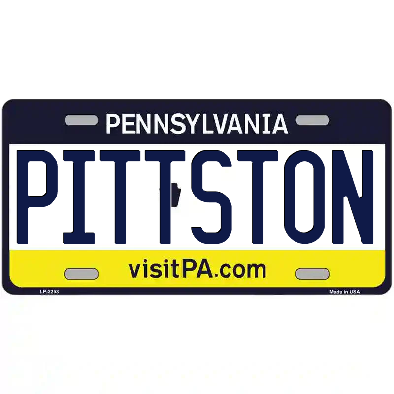 Pittston Pennsylvania Metal Sign