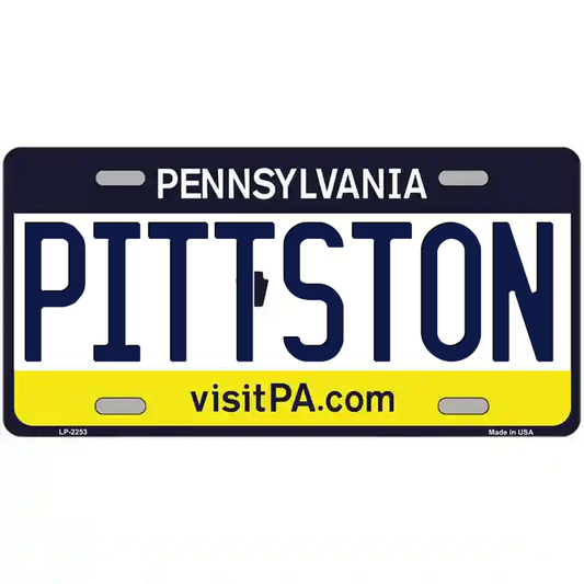 Pittston Pennsylvania Metal Sign