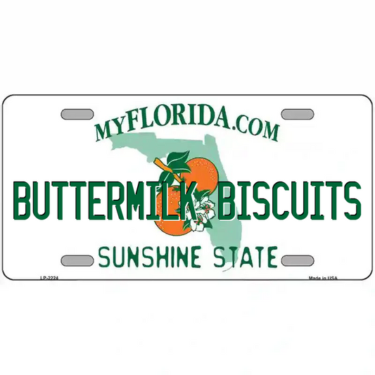 Buttermilk Biscuits Florida Metal Sign