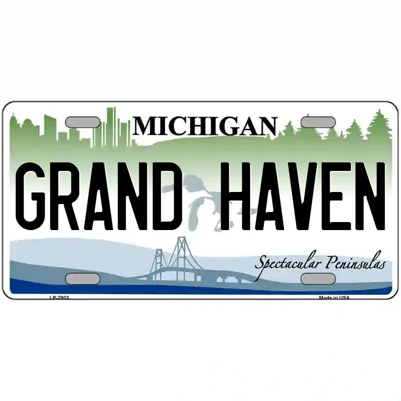Grand Haven Michigan Metal Sign
