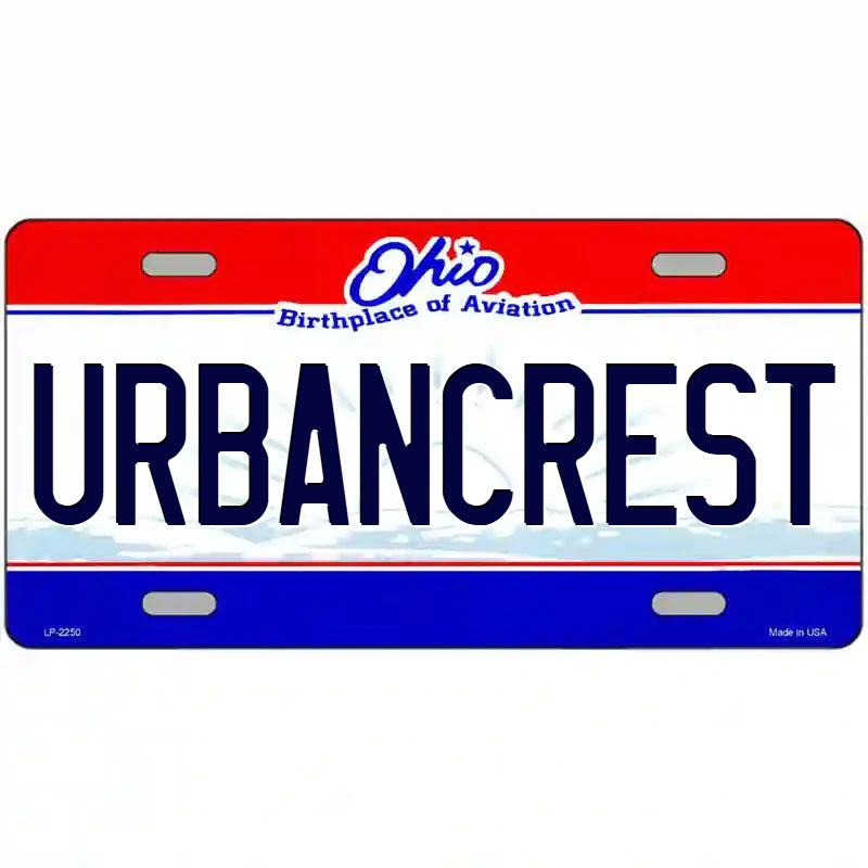 Urbancrest Ohio Metal Sign