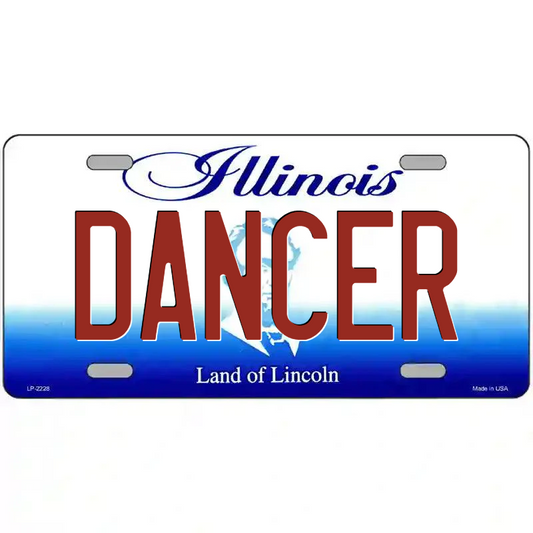 Dancer Illinois Metal Sign