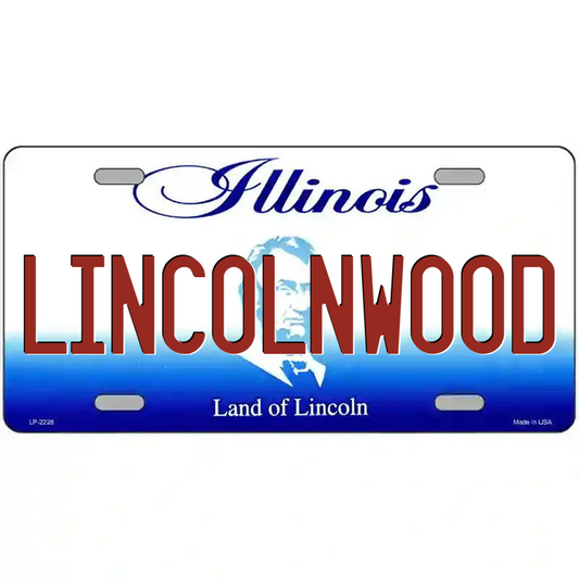 Lincolnwood Illinois Metal Sign