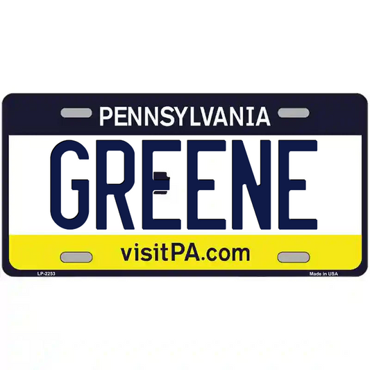 Greene Pennsylvania Metal Sign