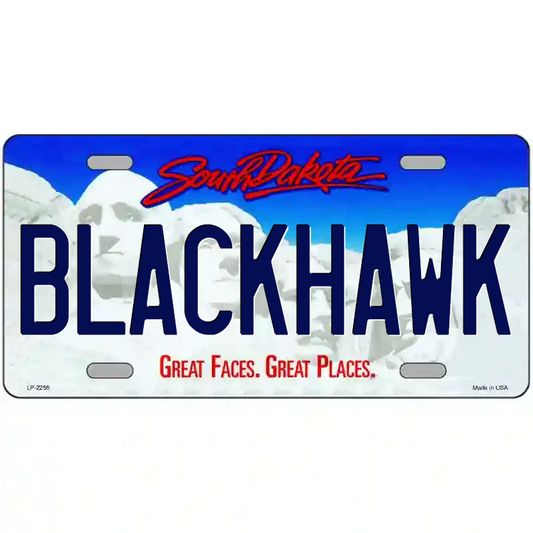 Blackhawk South Dakota Metal Sign