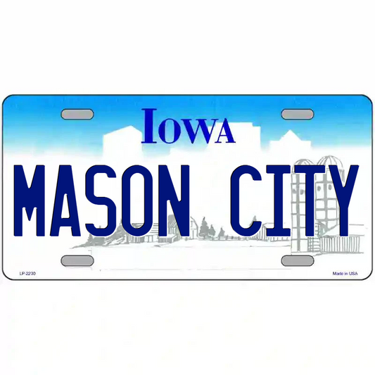 Mason City Iowa Metal Sign
