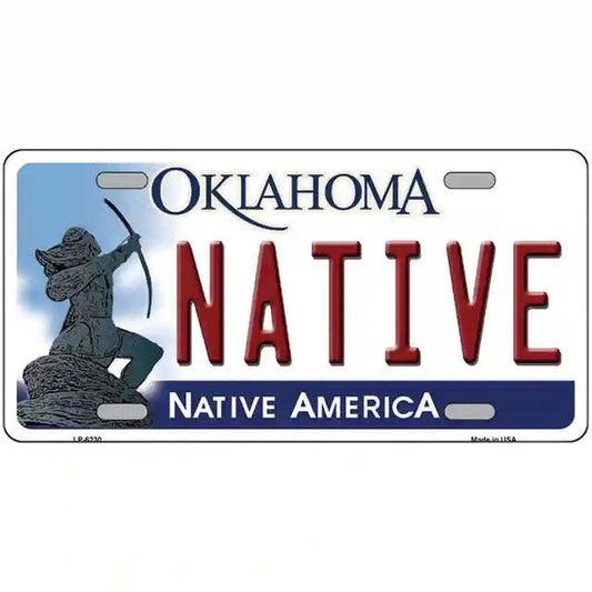 Native Oklahoma Metal Sign