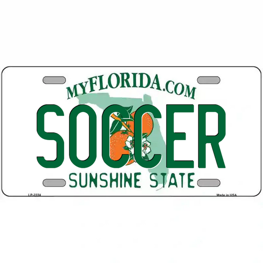 Soccer Florida Metal Sign