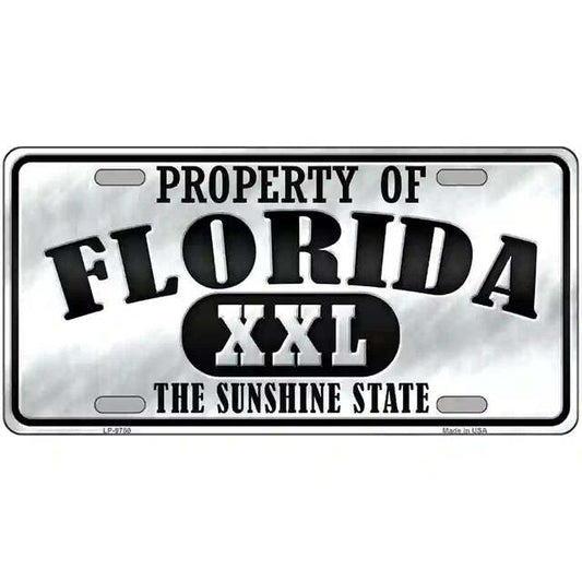 Property of Florida The Sunshine State Metal Sign