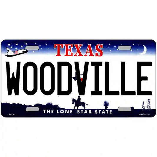 Woodville Texas Metal Sign