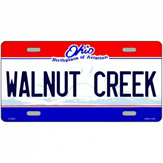 Walnut Creek Ohio Metal Sign