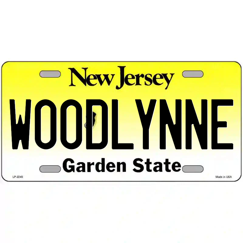 Woodlynne New Jersey Metal Sign